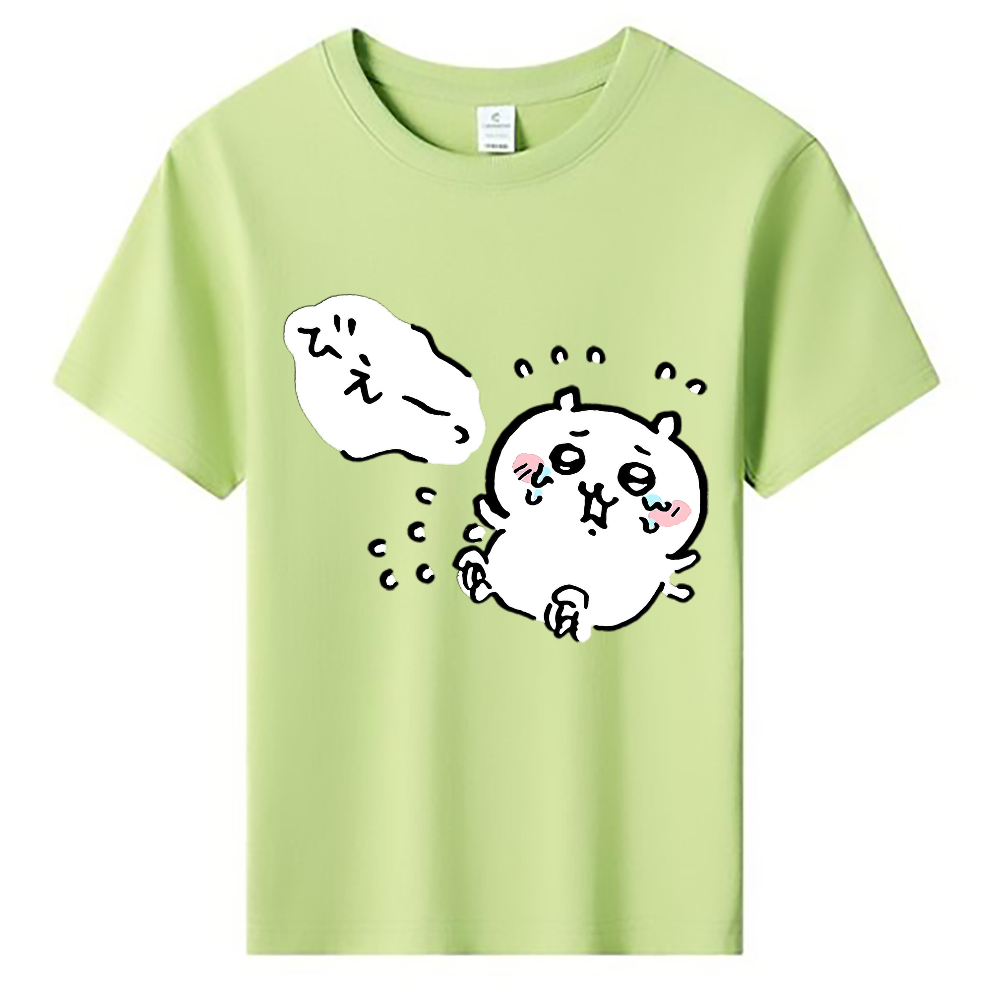 （画像用） ちいかわ ちいかわ Chii-kawa chiikawa 綿100％キッズTシャツ（フロントプリント）